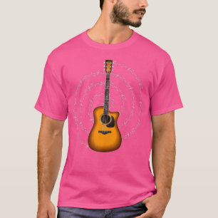 Camiseta Violão Acústico Ameaçado Guitarrista
