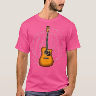 Camiseta Violão Acústico Ameaçado Guitarrista