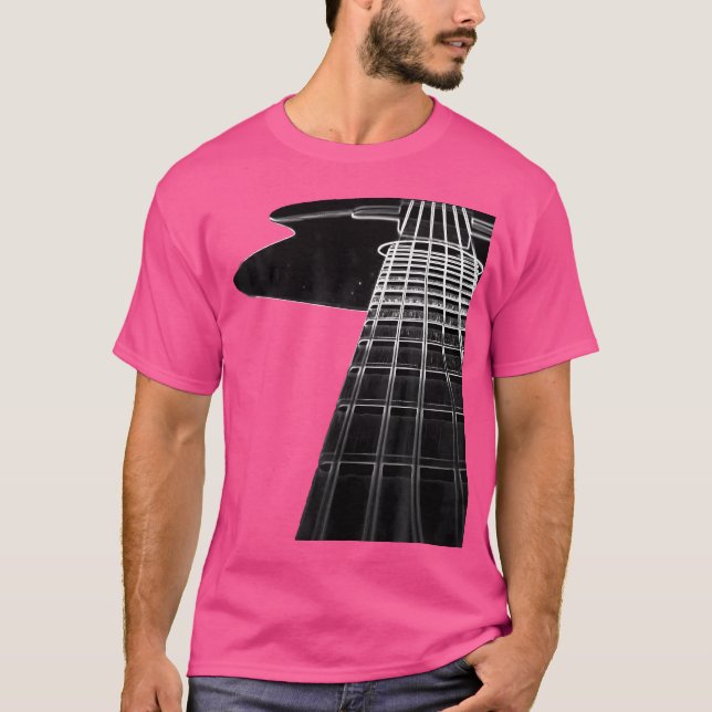 Camiseta Violão Acústico Negro (Frente)