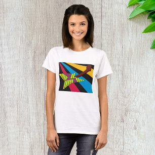 Camiseta Violão Colorido