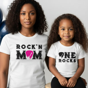 Camiseta Violão da Mãe Rock'n Escolha Correspondente para P