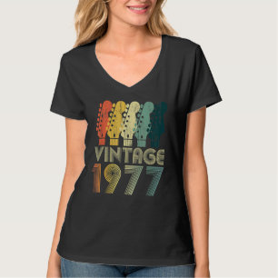 Camiseta Violão de 45 anos Vintage 1977