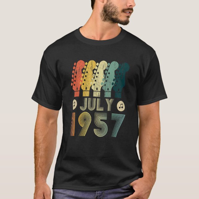 Camiseta Violão de 65 anos Vintage 1957 (Frente)