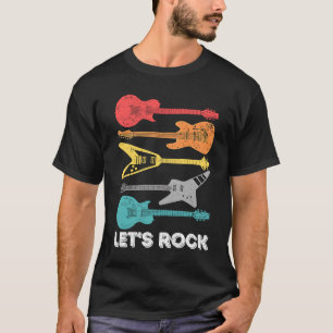 Camiseta Violão De Bass Clássico De Vamos Lets Rock