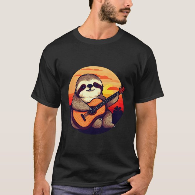 Camiseta Violão De Brincadeira Em Serene Melody (Frente)