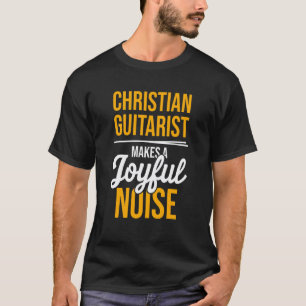 Camiseta Violão de Igreja de Ruído de Guitarrista Cristão P