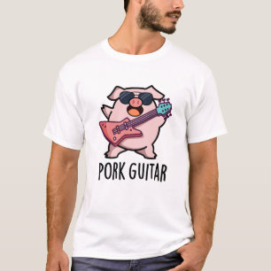 Camiseta Violão De Porco Engraçado Rock Guitar Pun