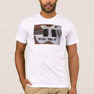 Camiseta Violão de Rock com Mensagem de Música Legal