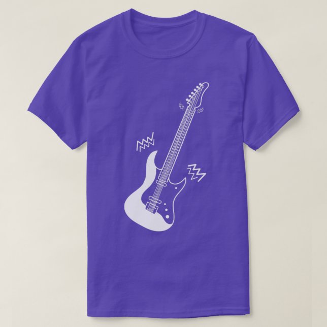 Camiseta Violão elétrico4 (Frente do Design)