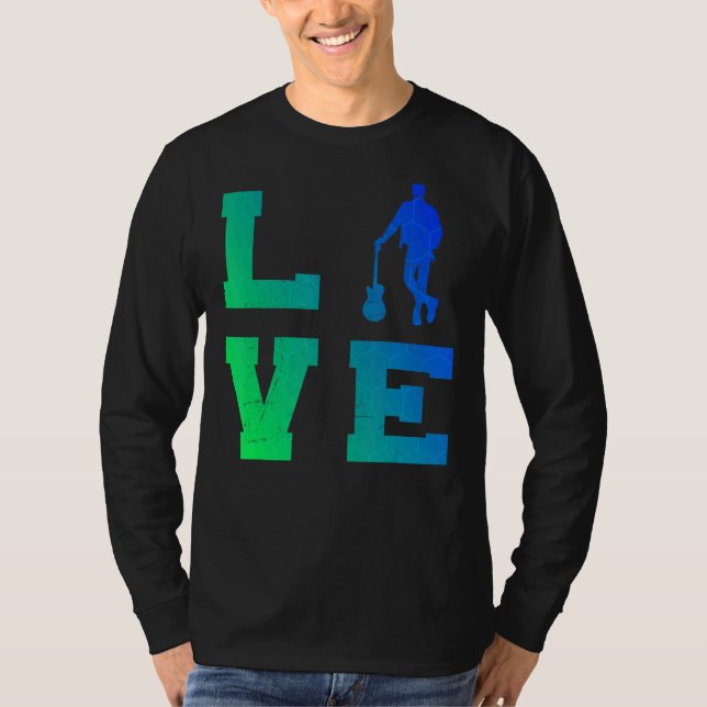 Camiseta Violão elétrico masculino (Frente)