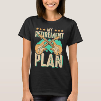Camiseta Violão - Guitarista Engraçado Meu Plano de Reforma