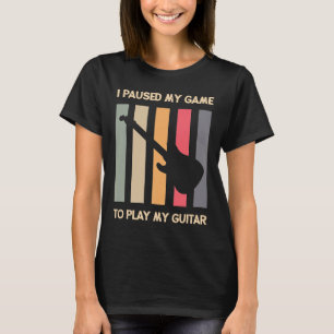 Camiseta Violão - Guitarrista Guitarrista Jogador Engraçado
