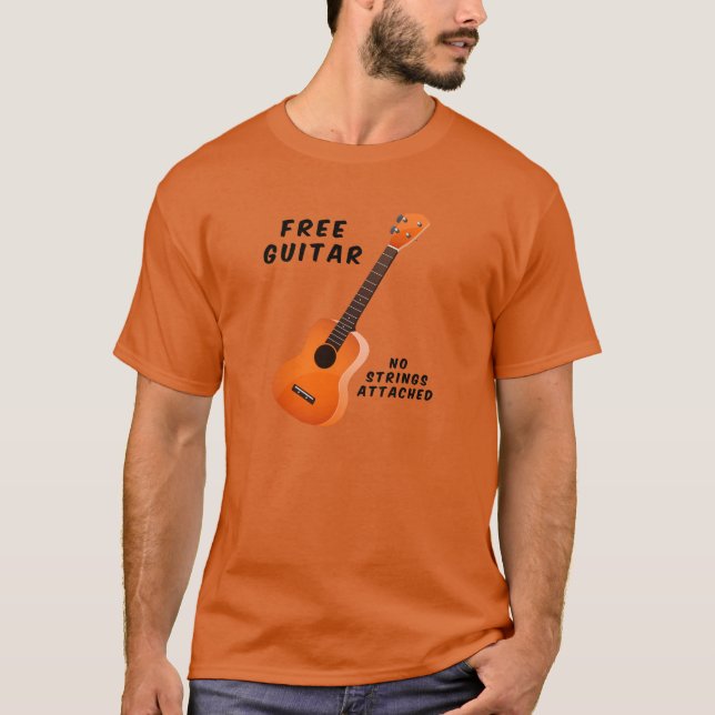 Camiseta Violão Livre Sem Cordas Anexadas (Frente)