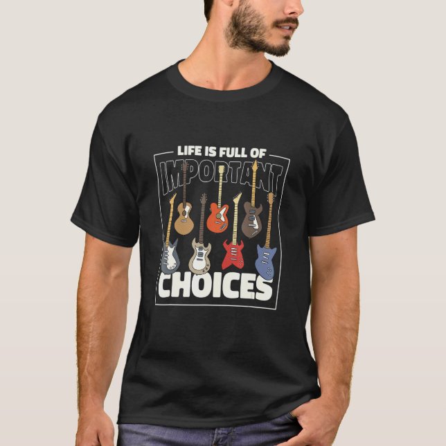 Camiseta Violão Para Homens e Mulheres (Frente)