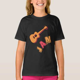 Camiseta Violão Rochoso, Estilo de Emperramento de Música,
