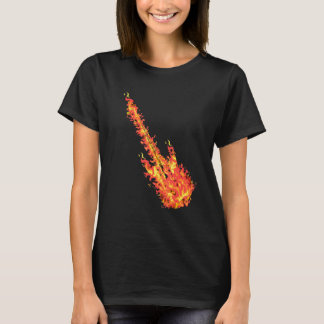 Camiseta Violão Sobre Fogo Fogerador - Roupa Musical Guitar