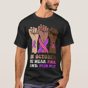 Camiseta Violência Doméstica Câncer de Mama Conscientização