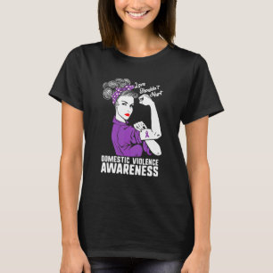 Camiseta Violência Doméstica Conscientização O Amor Não Dev