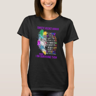 Camiseta Violência Doméstica Eu Conheço Todas As Coisas E E