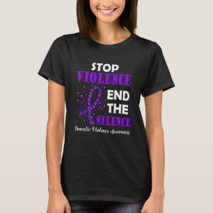 Camiseta Violência Doméstica Familiar Sensibilização Fita R