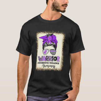 Camiseta Violência Doméstica Guerreira Fita Purple Consciên