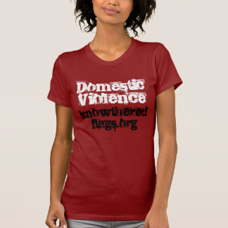 Camiseta Violência doméstica, knowtheredflags.org