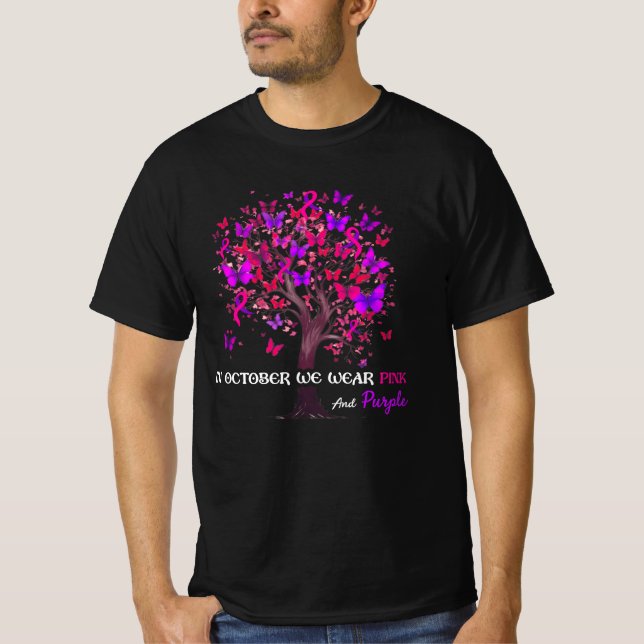 Camiseta Violência Doméstica - Mês de consciência do câncer (Frente)