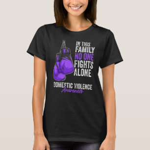 Camiseta Violência Doméstica Sensibilização Mês Luvas Ri Ro