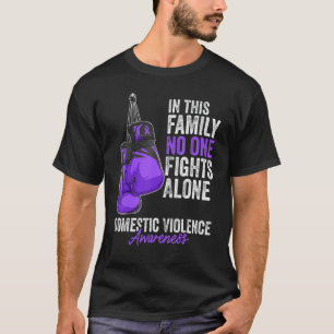 Camiseta Violência Doméstica Sensibilização Mês Luvas Ri Ro