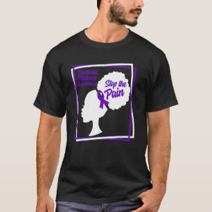 Camiseta Violência Doméstica Sensibilização Mês Para A Dor