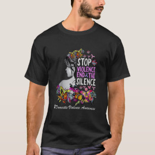 Camiseta Violência Doméstica Sensibilização Para Acabar Com