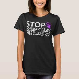 Camiseta Violência Doméstica Sensibilização Para O Abus