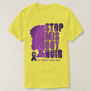 Camiseta Violência Doméstica Sensibilização PARE O MISOGYNO
