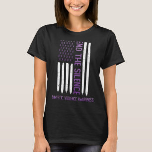 Camiseta Violência Doméstica Sensibilização Púrpura EUA Ban