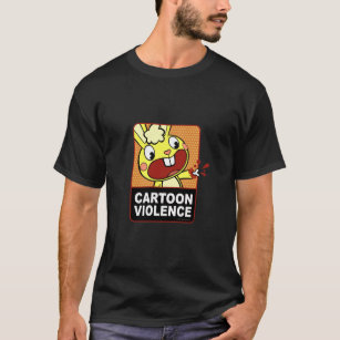 Camiseta Violência dos desenhos animados