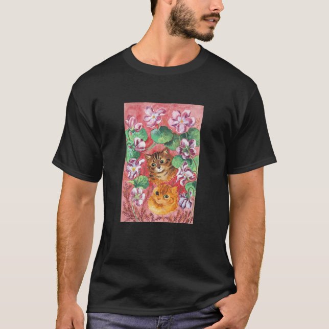 Camiseta Violet and Cats, Louis Wain (Frente)