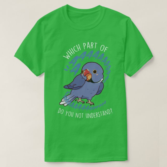 Camiseta Violet Indian Ringneck Aaaa (Frente do Design)