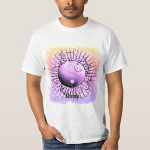 Camiseta Violet Swirl Yin Yang