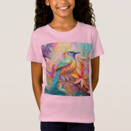 Camiseta Violet Throed Songbird Fantasy Bird