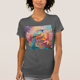 Camiseta Violet Throed Songbird Fantasy Bird