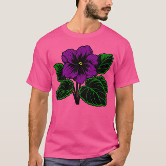 Camiseta Violeta africana