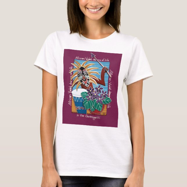 Camiseta Violeta africana em Serengetti (Frente)