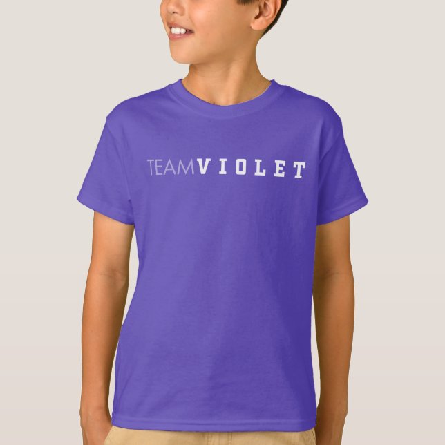 Camiseta Violeta da equipe (Frente)