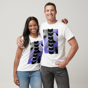 Camiseta Violeta de Lavanda de Tendência de Camisa-T