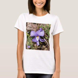 Camiseta Violeta de Pássaros com Bluets