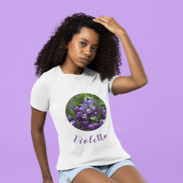 Camiseta Violetas Roxas