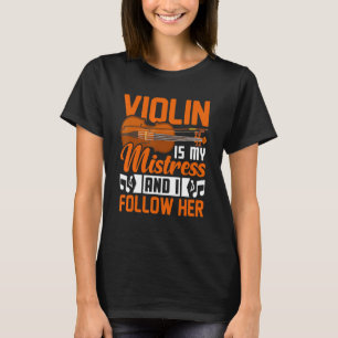 Camiseta Violin É Minha Senhora Violinista Jogadora De Músi