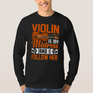 Camiseta Violin É Minha Senhora Violinista Jogadora De Músi