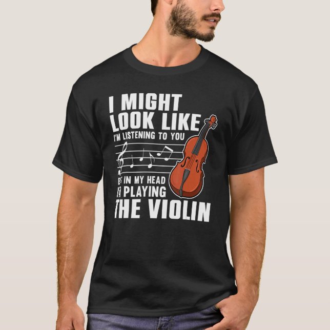 Camiseta Violin  For Men Women Violinist Violin Player 3 (Frente)