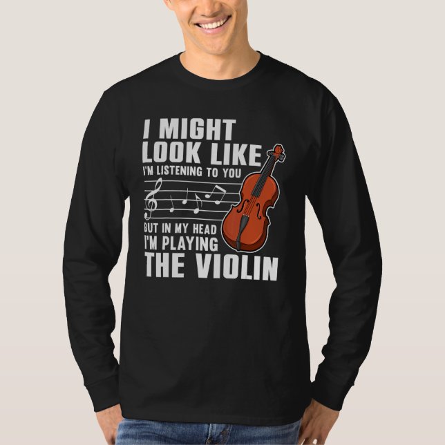 Camiseta Violin  For Men Women Violinist Violin Player 3 (Frente)